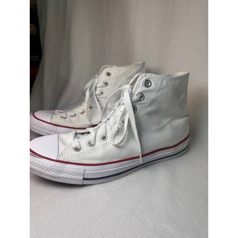 Converse Chuck Taylor All Star High Top White Canvas Mens 8 Womens 10 M7650 - Picture 2 of 8